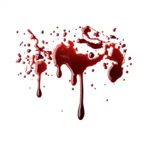 红色血迹图案免抠png喷溅透明图层素材