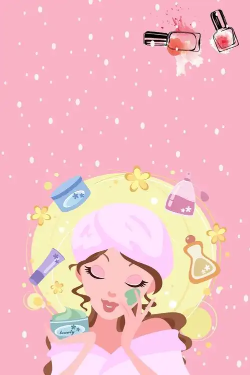 背景搜索 > 卡通手绘女性美容化妆[声明] 觅元素所有素材为用户免费