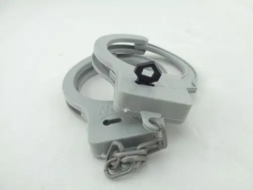 仿真玩具塑料大手铐配钥匙 儿童过家家警察套装配件 万圣节热卖