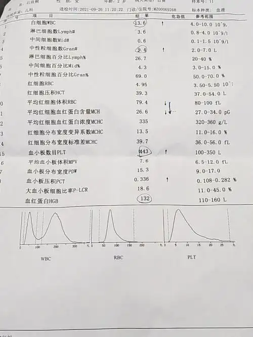 3岁宝宝白细胞高求各位帮看看严重不