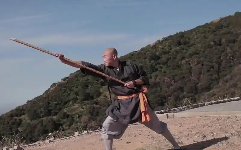 少林武功少林烧火棍慢速演练