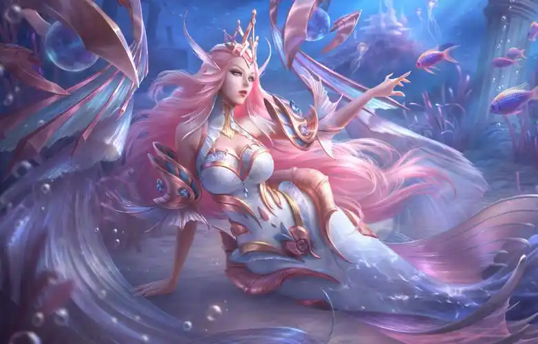 王者荣耀:海洋之心星元皮肤特效展示,粉色幻海之心即将来袭