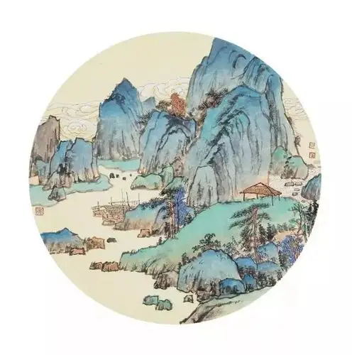 小幅山水画