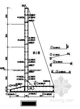 扶壁式挡土墙详图