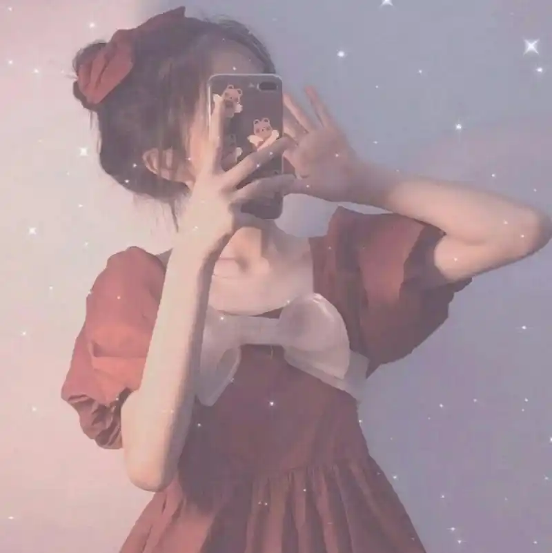 超可爱不露脸真人女生头像