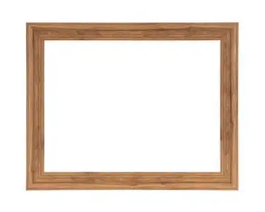 孤立的空框架经典框架孤立空在白色背景.照片