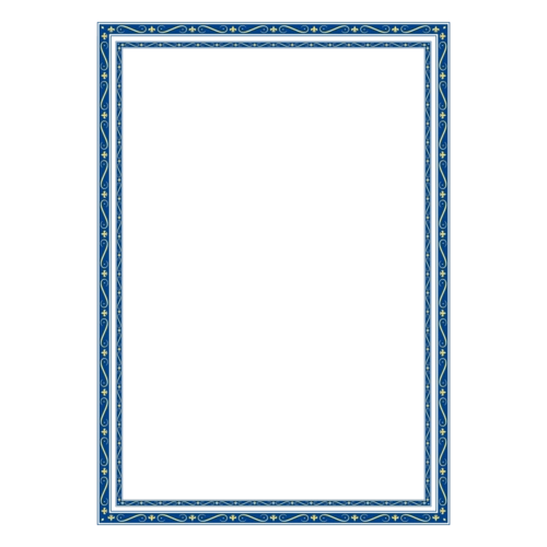 蓝色边框照片边框图片