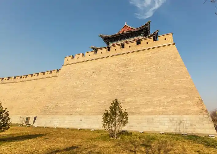 中国山西忻州古城墙风光 2020年12月5日忻州古城,忻州古城位于山西省