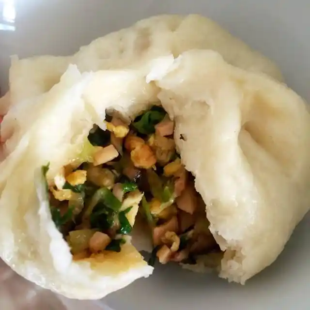 香菇油菜包,鲜而香,绝不逊色用肉包子!