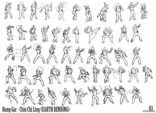 【素材】情景图人物动作大全