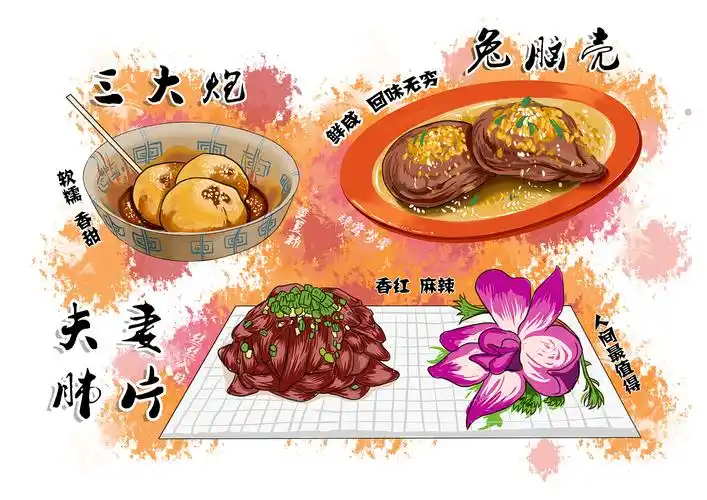 重庆美食插画