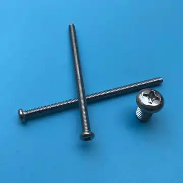 批发不锈钢盘头螺丝 圆头机牙螺钉十字圆头螺丝加长不锈钢紧固件