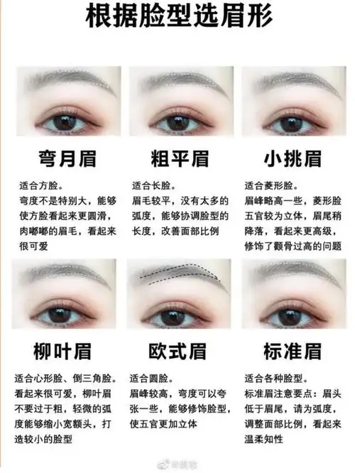 错了,不同的脸型搭配不同的眉毛,有机会出一个更细的教程.