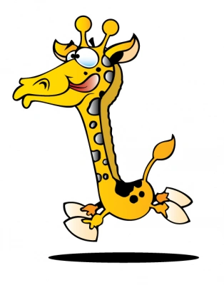 cute baby cartoon giraffe