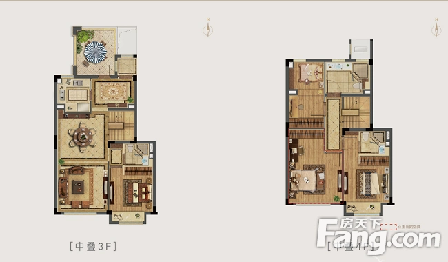 海伦堡星悦东尚府四房两厅三卫户型进阶湖州品质叠居