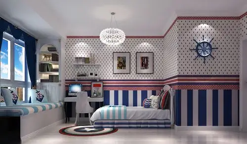 混搭美式西欧古典精致独特个性化柔美儿童房装修效果图片_装修美图