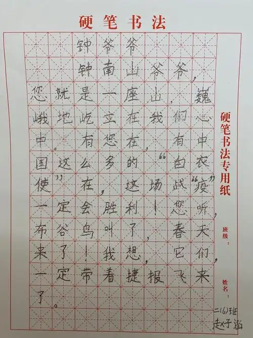 "展示汉字美,书写抗疫情"——晓泉小学二年级铅笔字书写在线"云"展(第