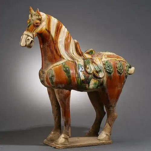 中国古代三彩马 ancient chinese three color horses