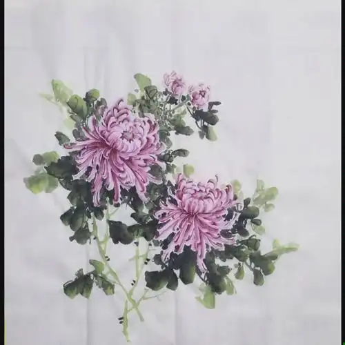 [写意国画]画了张菊花,没题款