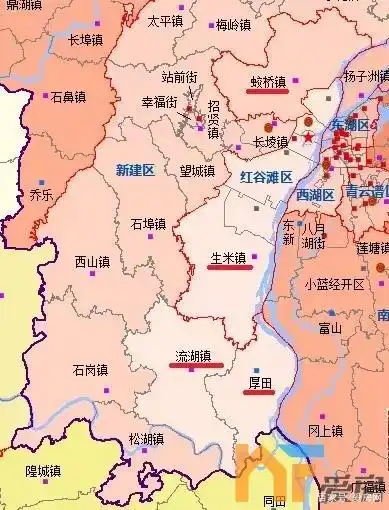 其中,明确表示:同意将南昌市新建区流湖镇划归红谷滩区管辖.