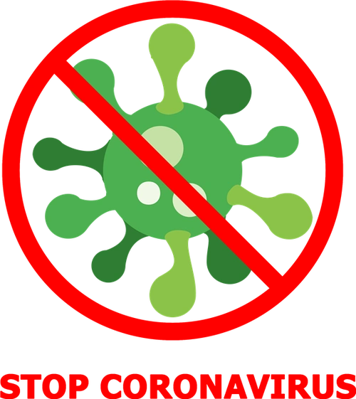 创意禁止新冠病毒图标下载 png下载 aistop新冠标志