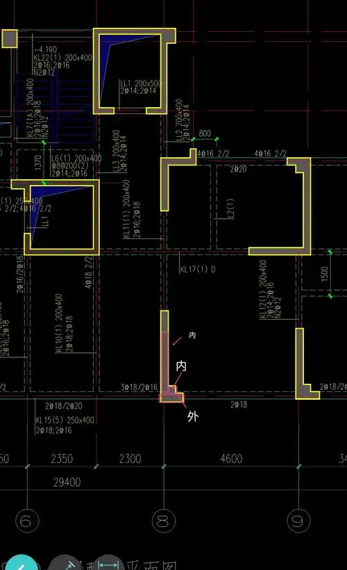 请问图上这个剪力墙的内墙外墙划分正确吗我这张图纸上没有标明q1是内