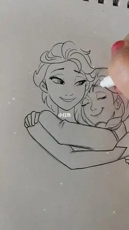 艾莎和安娜简笔画艾莎和安娜简笔画怎么画