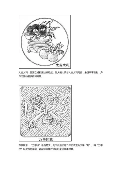 【整理版】中国传统吉祥寓意图案