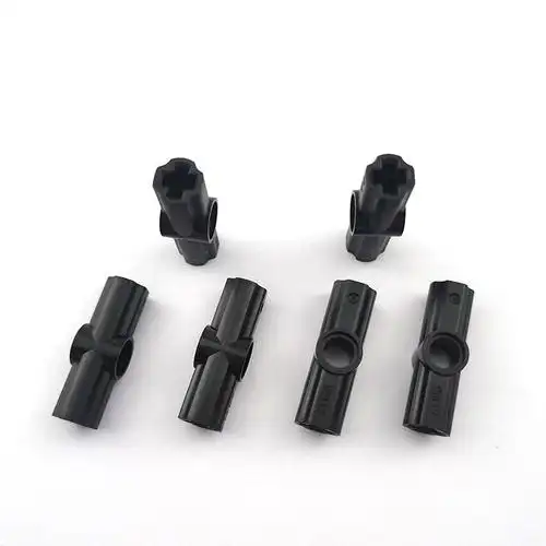 科技教具兼容乐高散件32034零配件180度轴栓连接 2号连接器