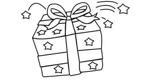 可爱彩色礼物简笔画步骤图解 带颜色盒子礼物简笔画怎么画
