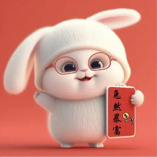 爆可爱的红红火火兔年3d兔子头像_网易订阅