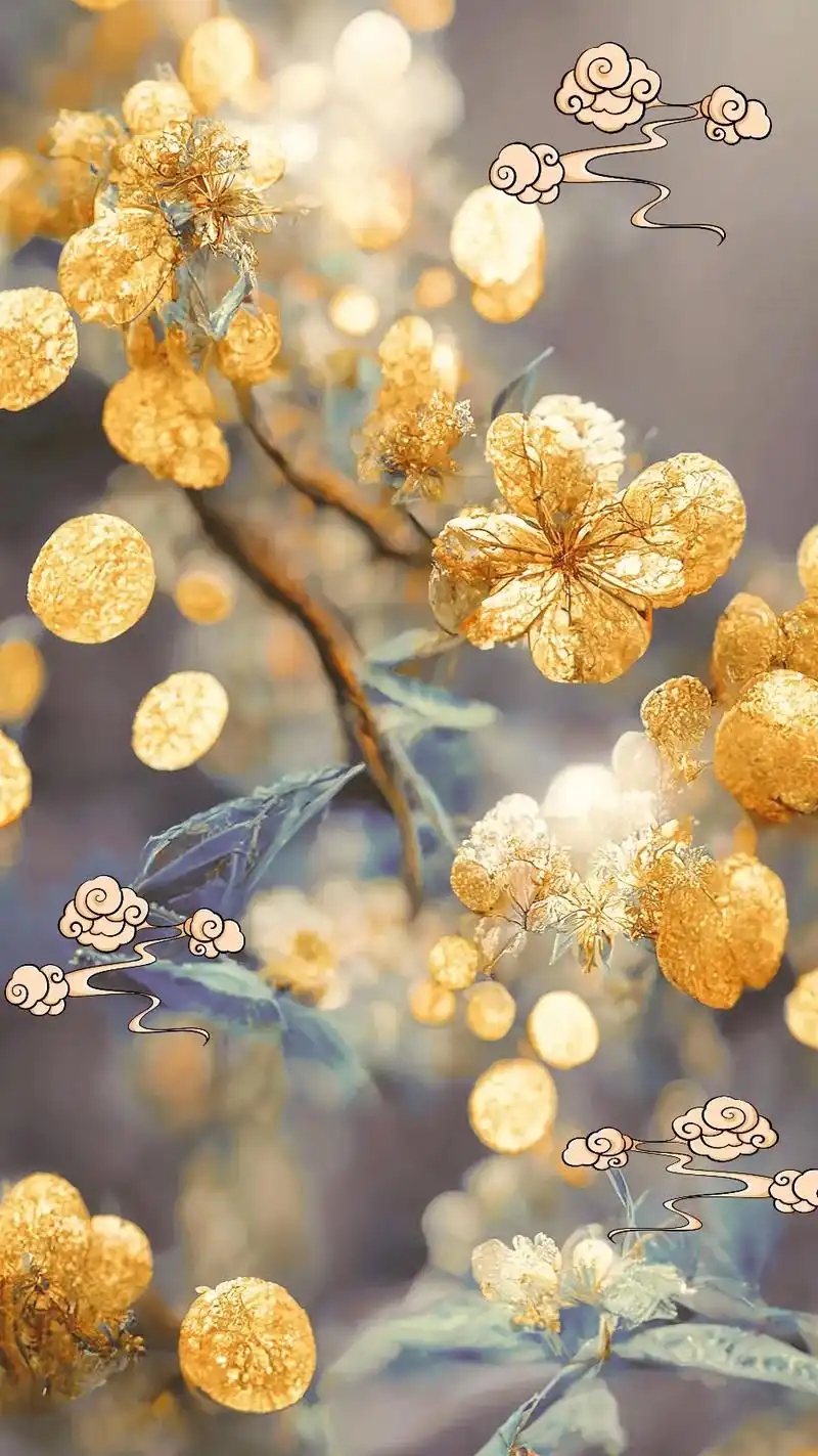 闪闪壁纸.大数据不会骗人的,当你看到这个金灿灿的摇钱树时,说 - 抖音