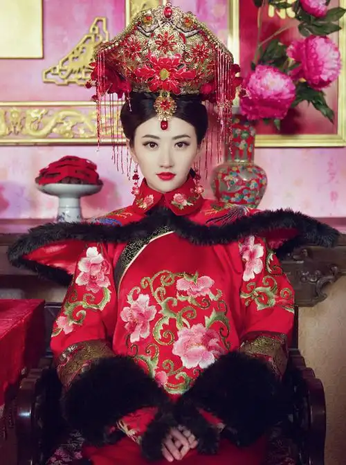 女神们的古装新娘造型,美得让人窒息