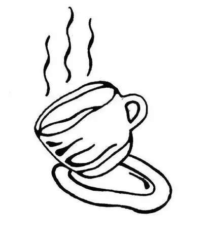 酥油茶桶简笔画