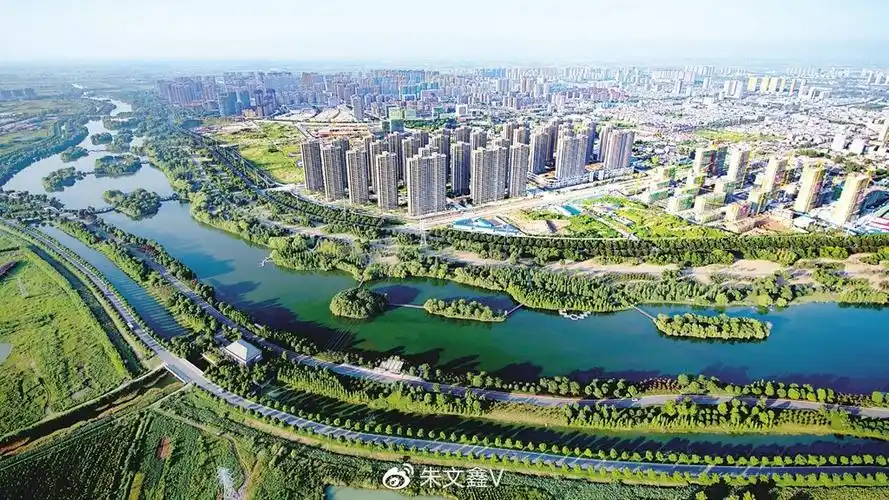 俯瞰安徽阜阳:一座最适合宜居的绿水青山之城