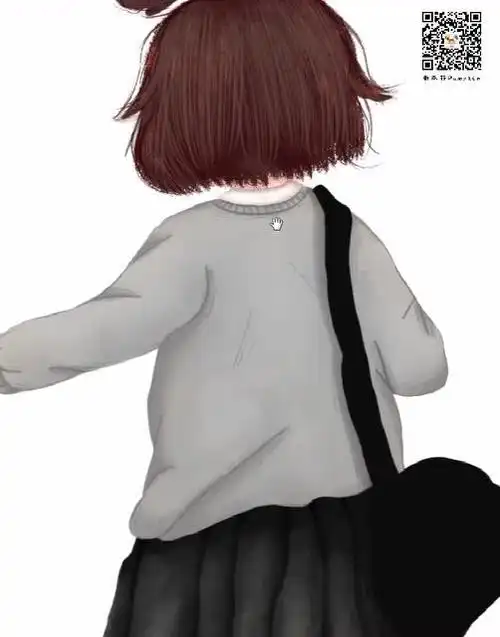 想见你——绘制雨中背影过程