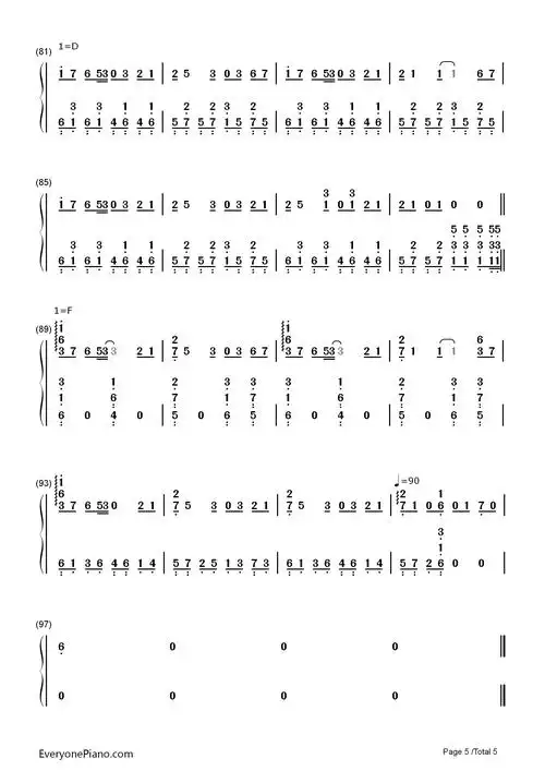 美丽之物-美しきもの-sound horizon双手简谱预览5