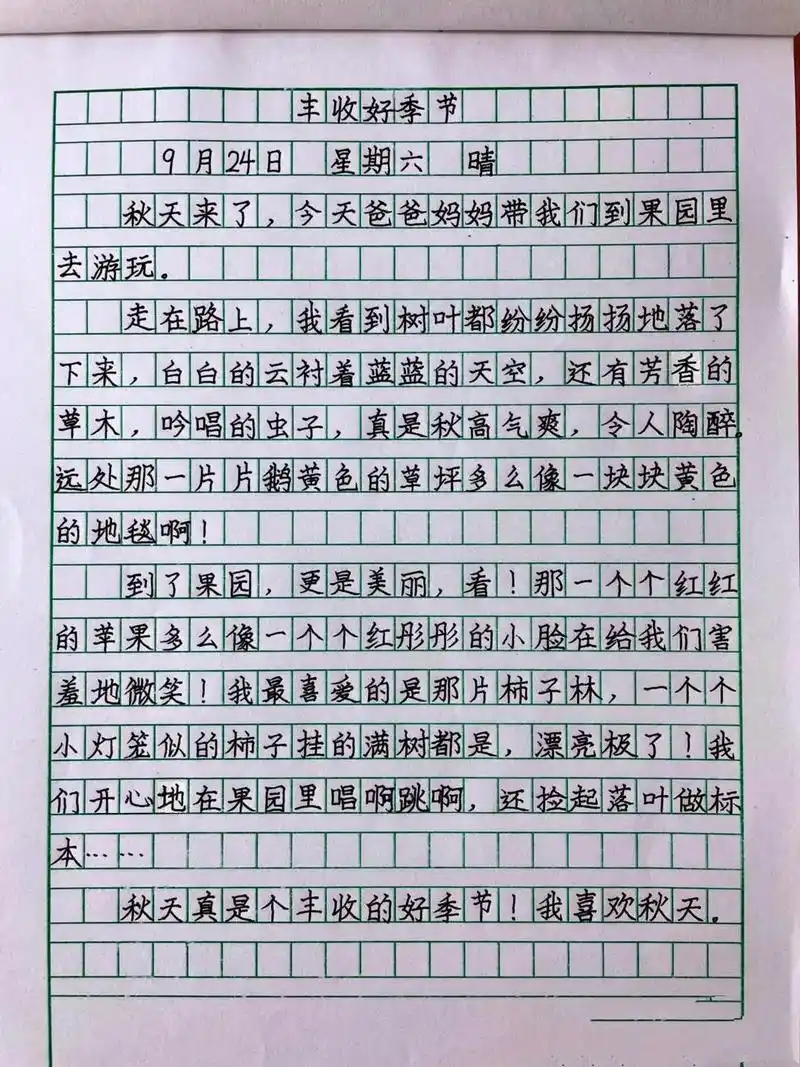 秋天日记200字 - 抖音