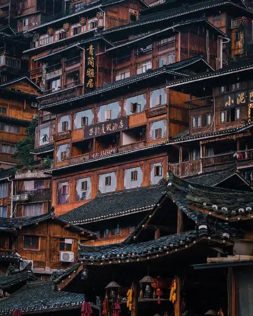 中国贵州人文景色建筑千户苗寨等唯美摄影图片49