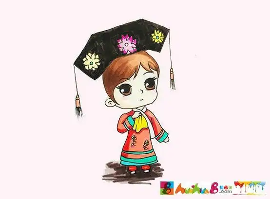 满族人的简笔画