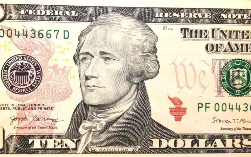 【最全介绍】(纸币)彩色版10美元介绍-财政部长和财政部大楼