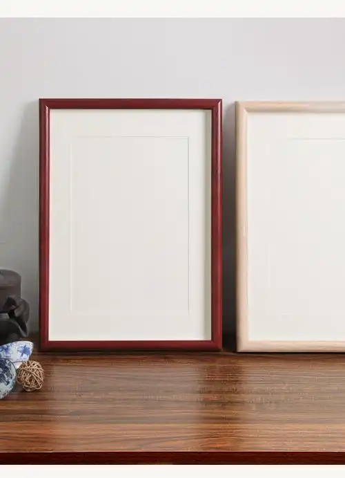 实木书法相框空白书画框裱画框diy字画装饰裱框毛笔字定制摆台良米兮