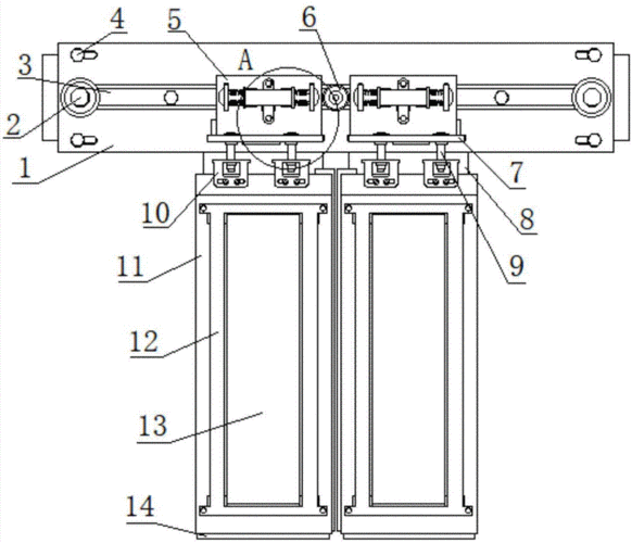 一种防撞击的电梯层门的制作方法