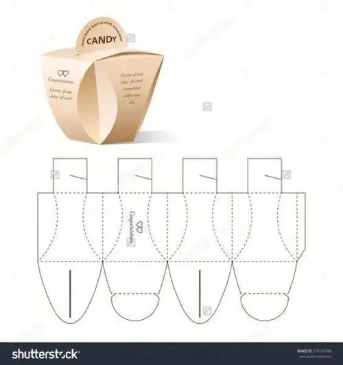 包装盒展开图尺寸图