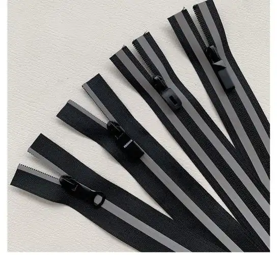 3号尼龙隐形拉链 防晒服装上衣裤子口袋银灰反光拉链包包手袋拉链