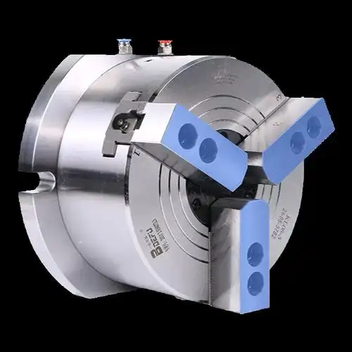 立式中空三爪气动卡盘全套钢体kl160tq钻床铣床加工中心倍得福