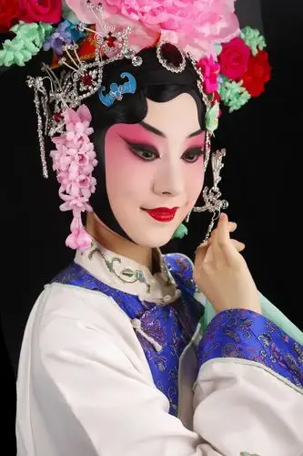 单人女生京剧写真摄影