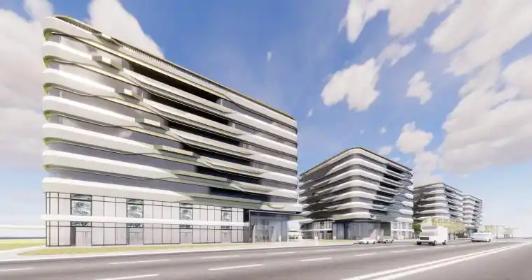 中粮办公楼建筑模型设计(现代线型)