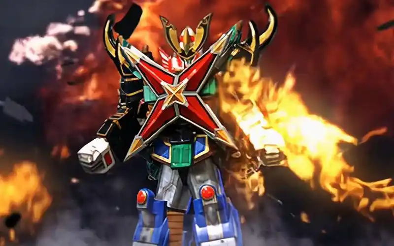 【4k】忍风战队破里剑者 机器人全形态 必杀