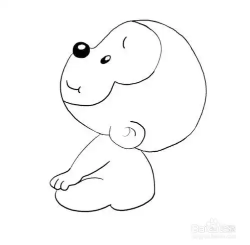 可爱的小猴子的简笔画